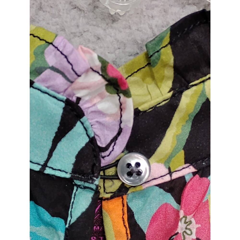 J. Crew X Liberty Floral Print Blouse Size 2 100% Cotton Sleeveless Mock Neck - Picture 2 of 8